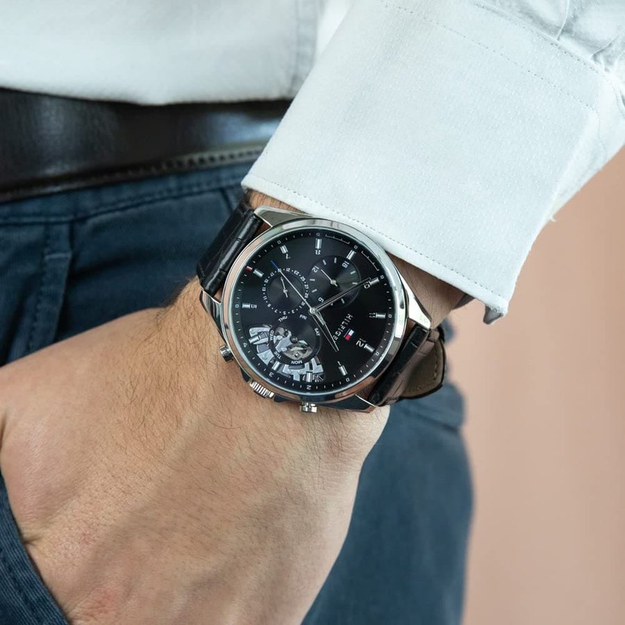 Tommy Hilfiger Men’s Watch 1710447 Black Dial | Aurenzo