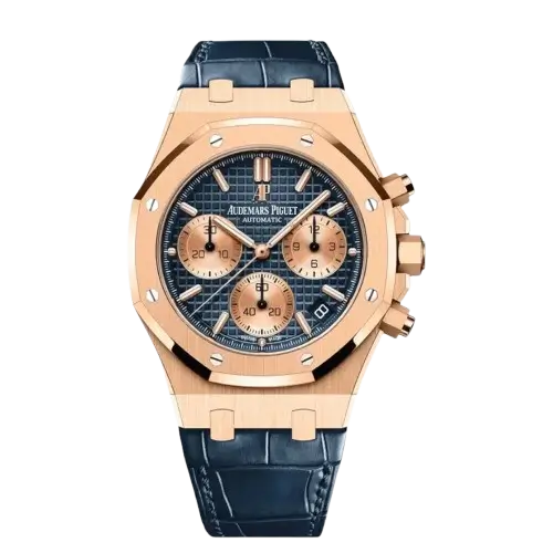Audemars Piguet Royal Oak Mirror Original Watch - Blue & Natural Leather