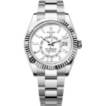 Rolex Sky-Dweller for Men - 336934, White Dial, Silver Metal Strap