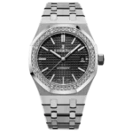 Audemars Piguet Royal Oak Mirror Original Watch for Men - Black & Silver