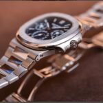 ⁦ساعة باتيك فيليب ناوتيلاس للرجال - ميناء أزرق فاخرة(5740/1G)⁩ - الصورة ⁦4⁩