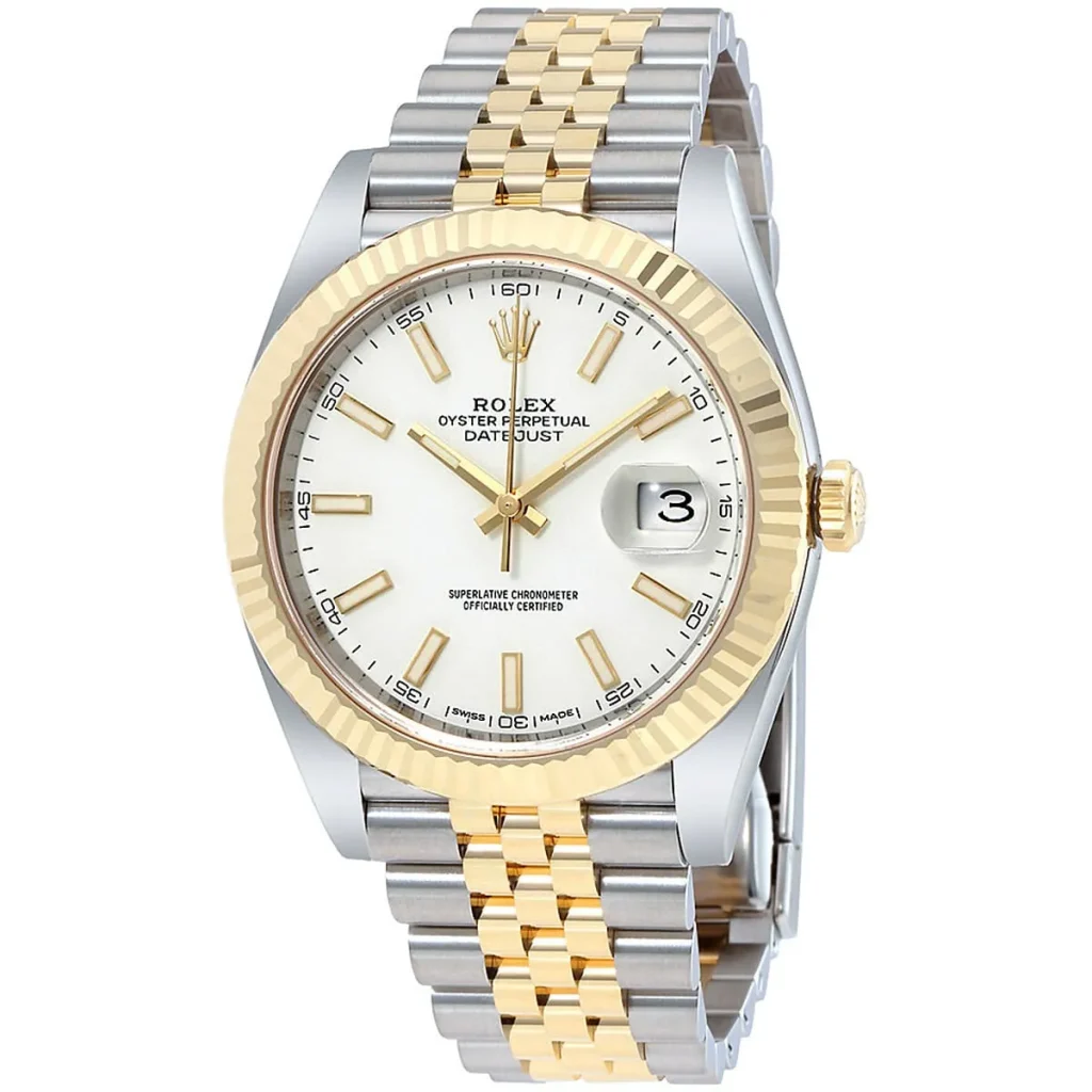 Rolex Datejust 126333 for Men - White Dial, Silver & Gold Metal Strap