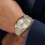 ⁦ساعة رولكس ديت جست للرجال 126333 - بميناء أبيض⁩ - الصورة ⁦8⁩