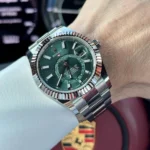 ⁦ساعة رولكس سكاي دويلر للرجال - 336934، ميناء أخضر⁩ - الصورة ⁦7⁩