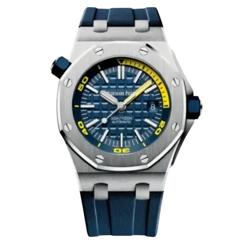 Audemars Piguet Royal Oak Offshore Watch - Blue & Yellow | Aurenzo