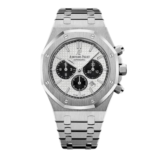 Audemars Piguet Royal Oak Watch - White & Silver | Aurenzo
