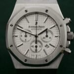 Audemars Piguet Royal Oak Watch for Men - White & Silver - Image 2