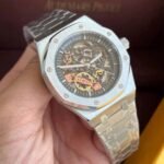 Audemars Piguet Royal Oak Watch - Black & Silver - Image 2