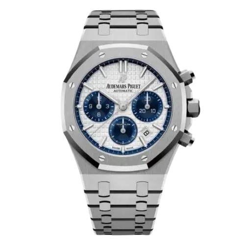 Audemars Piguet Royal Oak Mirror Original Watch for Men - Blue & Silver