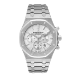 Audemars Piguet Royal Oak Watch - White & Silver | Aurenzo