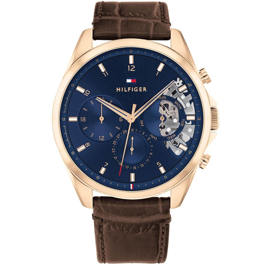 ساعة تومي هيلفيغر رجالي 17104531 Tommy Hilfiger Watch For Men - 1710453, With Blue Dial