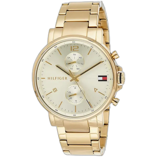 Tommy Hilfiger Watch For Men - 1710415, With Gold-Tone Dial