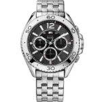 Product Name: Tommy Hilfiger Watch For Men - 1791047, With Black Dial