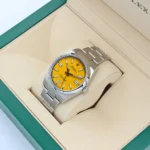 Rolex Oyster Perpetual For Men - 126000, With Yellow Dial - Image 8