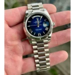 Rolex Day-Date for Men - 128239 Blue dial. - Image 4