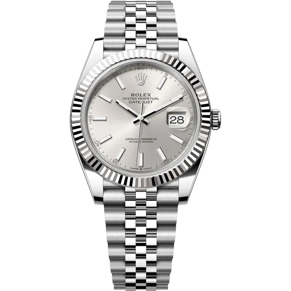 Rolex Datejust for Men - Gray, Silver Metal Strap (126334)