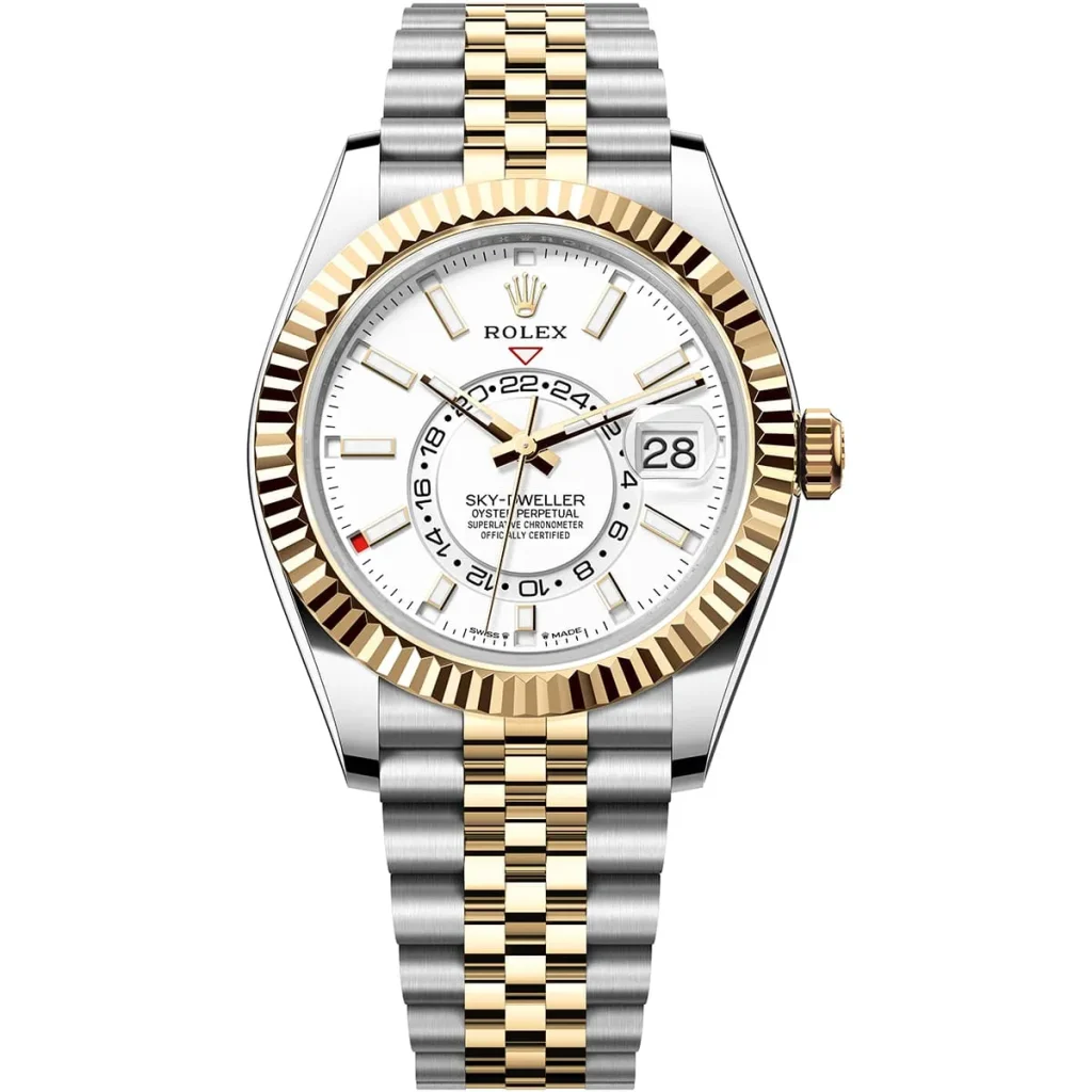 Rolex Sky-Dweller for Men - 336933, White Dial, Two-Tone Silver & Gold Strap
