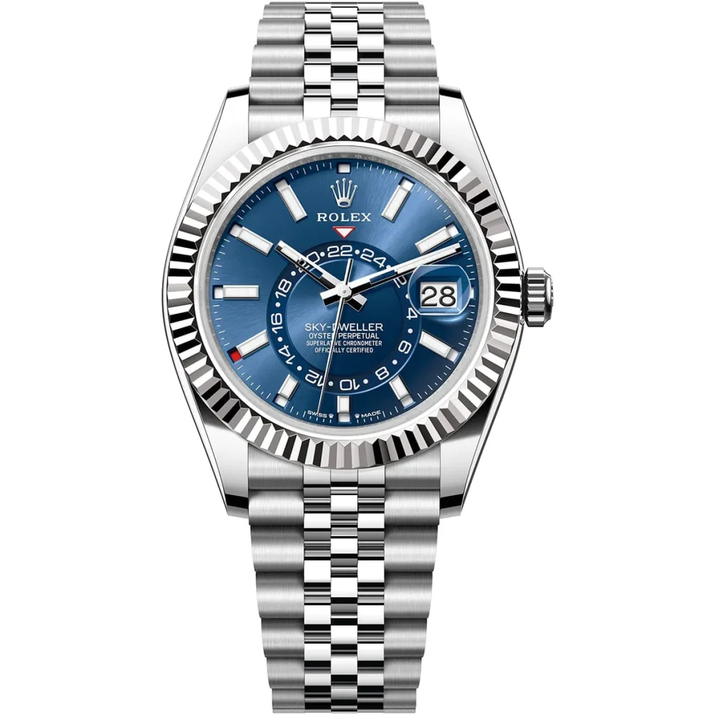 Rolex Sky-Dweller for Men - 336934, Blue Dial, Silver Metal Strap