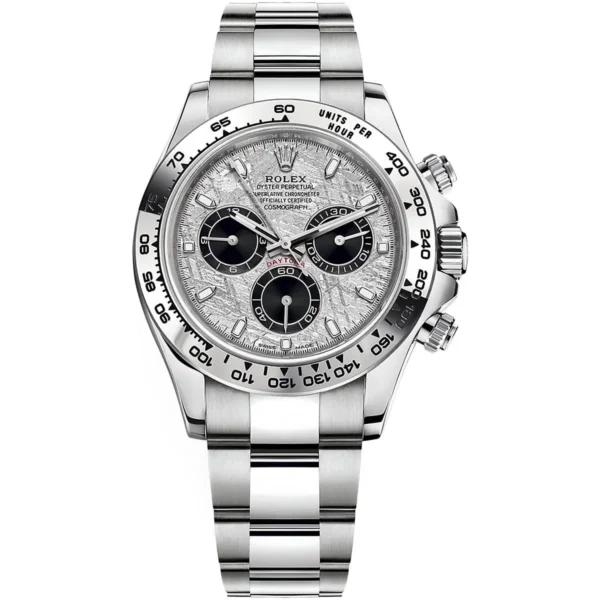 Rolex Cosmograph Daytona 116509 - White & Silver Watch | Aurenzo