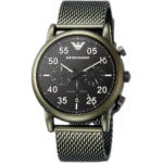 Emporio Armani Chronograph Watch Luigi Slim For Men - AR11115, Black Dial - Image 2