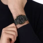 Emporio Armani Chronograph Watch Luigi Slim For Men - AR11115, Black Dial - Image 5