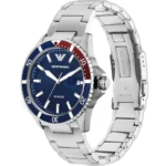 Emporio Armani Watch Diver For Men - AR11339, With Blue Dial - Image 4