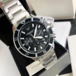 ⁦ساعة امبوريو ارماني للرجال AR11360 - مينا سوداء وسوار فضي⁩ - الصورة ⁦12⁩