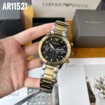 ⁦ساعة امبوريو ارماني للرجال AR11521 - مينا سوداء⁩ - الصورة ⁦8⁩