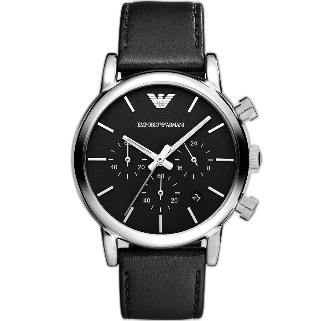 Emporio Armani Watch Luigi For Men - AR1733, With Black Dial