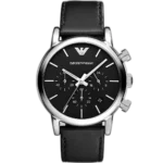 Emporio Armani Watch Luigi For Men - AR1733, With Black Dial