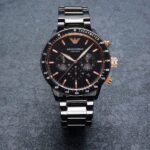Emporio Armani Watch Mario For Men - AR70002, With Black Dial - Image 10