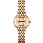 Emporio Armani Watch Gianni T-Bar For Women - AR11059, With Rose Gold Dial - Image 4