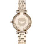 Emporio Armani Watch Gianni T-Bar For Women - AR11059, With Rose Gold Dial - Image 5