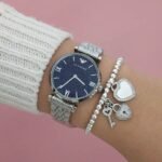 ⁦ساعة امبوريو ارماني للسيدات AR11091 - مينا زرقاء⁩ - الصورة ⁦6⁩
