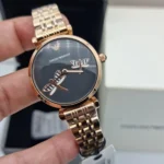 Emporio Armani Watch Gianni T-Bar For Women - AR11206, With Black Dial - Image 8