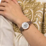 Emporio Armani Watch Gianni T-Bar For Women - AR11244, With White Dial - Image 9
