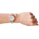 Emporio Armani Watch Gianni T-Bar For Women - AR11293, With Silver Dial - Image 10