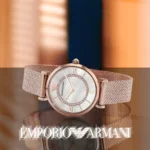 Emporio Armani Watch Gianni T-Bar For Women - AR11320, With White Dial - Image 11