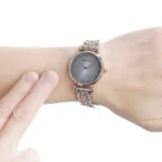 Emporio Armani Watch Gianni T-Bar For Women - AR1725, With Gray Dial - Image 7