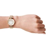 Emporio Armani Watch Gianni T-Bar For Women - AR1909, With White Dial - Image 10
