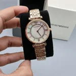 Emporio Armani Watch Gianni T-Bar For Women - AR1909, With White Dial - Image 12