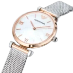 Emporio Armani Watch Gianni T-Bar For Women - AR2067, With White Dial - Image 5