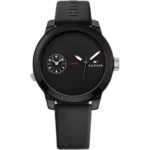 Tommy Hilfiger Watch Denim For Men - 1791326, With Black Dial