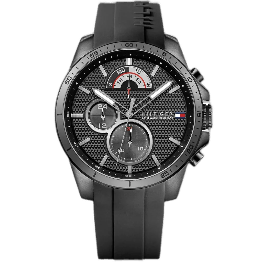 Tommy Hilfiger Watch Decker For Men - 1791352, With Black Dial