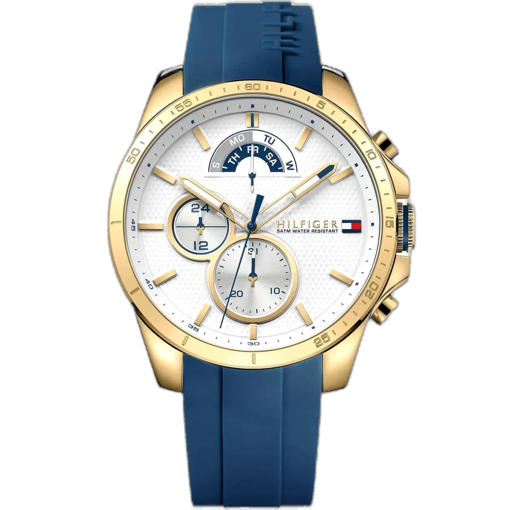 Tommy Hilfiger Watch Decker For Men - 1791353, With White Dial