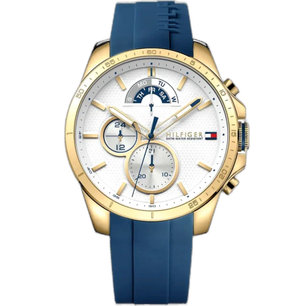 Tommy Hilfiger Watch Decker For Men - 1791353, With White Dial