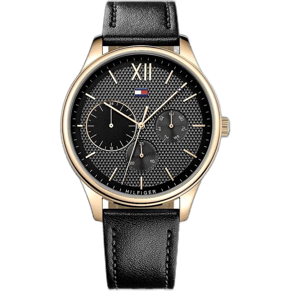 Tommy Hilfiger Watch Damon For Men - 1791419, With Black Dial