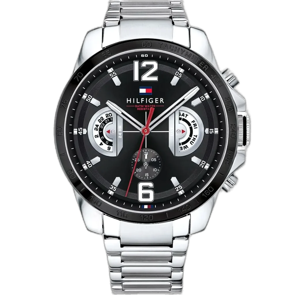 Tommy Hilfiger Watch Decker For Men - 1791472, With Black Dial