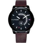 Tommy Hilfiger Watch Denim For Men - 1791478, With Black Dial