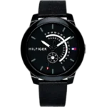 Tommy Hilfiger Watch Denim For Men - 1791479, With Black Dial